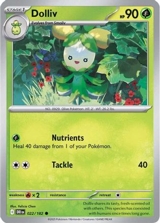 Dolliv (022) [SV10 Destined Rivals] Reverse Holofoil - Common