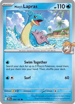Misty's Lapras (050) [SV10 Destined Rivals] Reverse Holofoil - Common