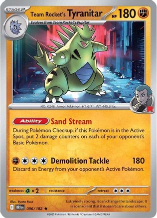 Team Rocket's Tyranitar (096) [SV10 Destined Rivals] - Rare