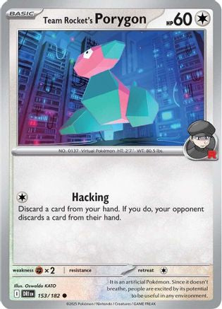 Team Rocket's Porygon (153) [SV10 Destined Rivals] Reverse Holofoil - Common