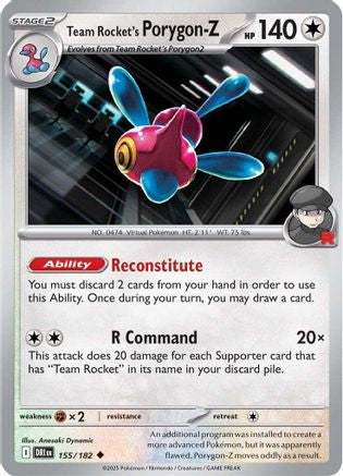 Team Rocket's Porygon-Z (155) [SV10 Destined Rivals] - Uncommon