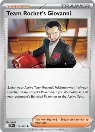 Team Rocket's Giovanni (174) [SV10 Destined Rivals] Reverse Holofoil - Uncommon
