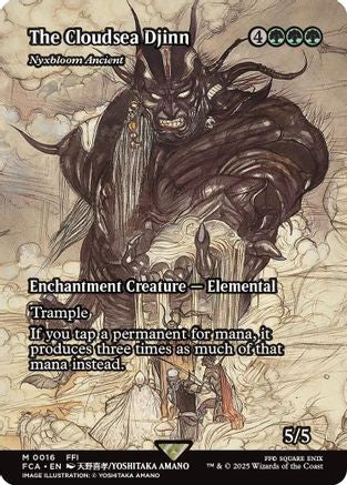 The Cloudsea Djinn - Nyxbloom Ancient (Showcase) (FCA-016) [FINAL FANTASY: Through the Ages] Foil