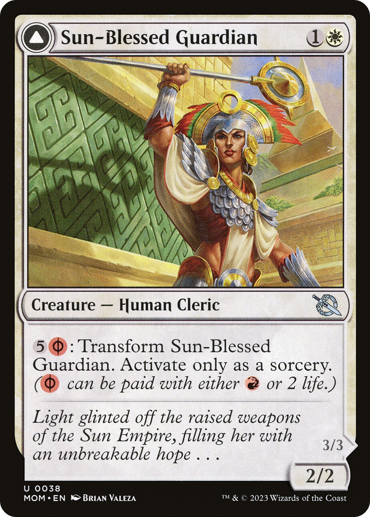 Sun-Blessed Guardian (MOM-038) [March of the Machine] Foil