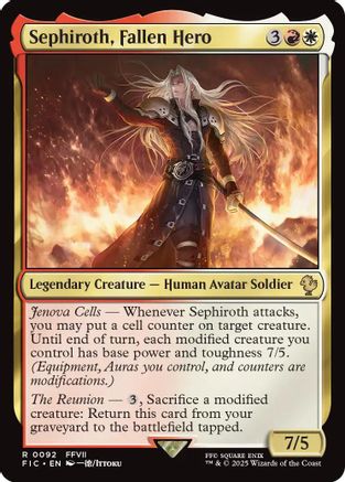 Sephiroth, Fallen Hero (FIC-092) [Commander: FINAL FANTASY]