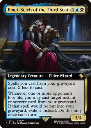 Emet-Selch of the Third Seat (Extended Art) (FIC-170) [Commander: FINAL FANTASY]