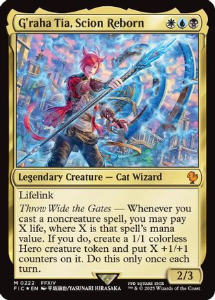 G'raha Tia, Scion Reborn (Surge Foil) (FIC-222) [Commander: FINAL FANTASY] Foil
