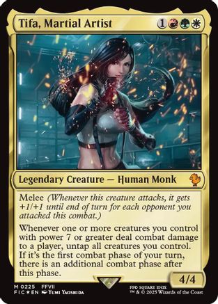 Tifa, Martial Artist (Surge Foil) (FIC-225) [Commander: FINAL FANTASY] Foil
