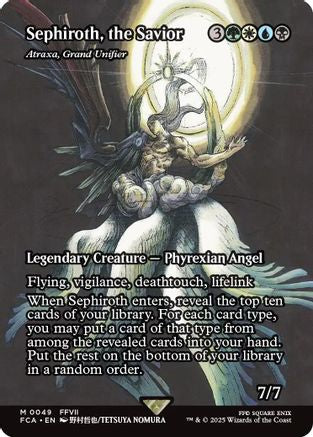 Sephiroth, the Savior - Atraxa, Grand Unifier (Showcase) (FCA-049) [FINAL FANTASY: Through the Ages] Foil