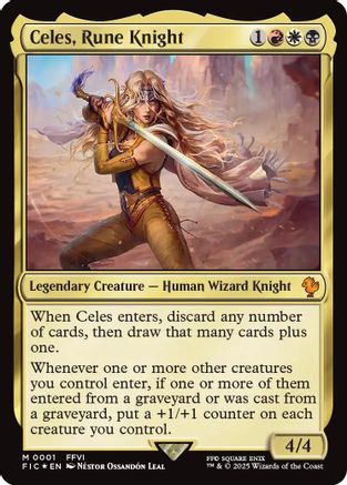 Celes, Rune Knight (FIC-001) [Commander: FINAL FANTASY] Foil