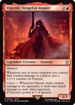 Vincent, Vengeful Atoner (FIC-064) [Commander: FINAL FANTASY]