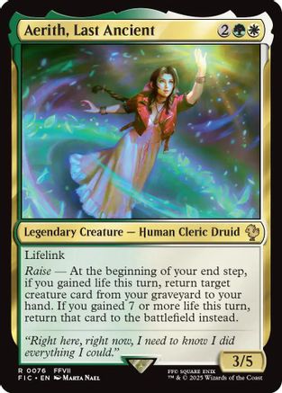 Aerith, Last Ancient (FIC-076) [Commander: FINAL FANTASY]