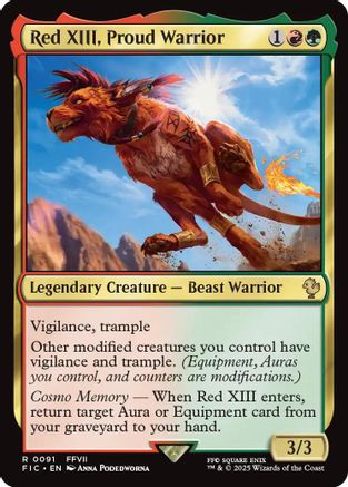 Red XIII, Proud Warrior (FIC-091) [Commander: FINAL FANTASY]