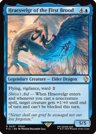 Hraesvelgr of the First Brood (FIC-037) [Commander: FINAL FANTASY]