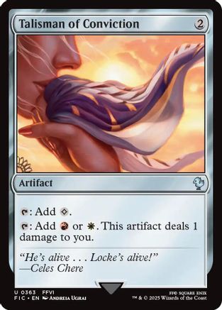 Talisman of Conviction (FIC-363) [Commander: FINAL FANTASY]