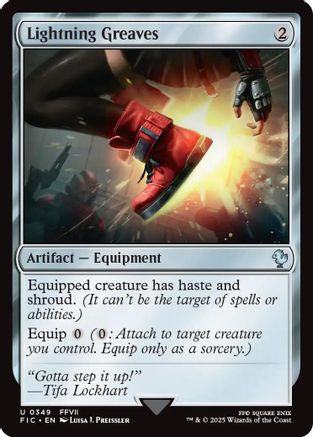 Lightning Greaves (FIC-349) [Commander: FINAL FANTASY]