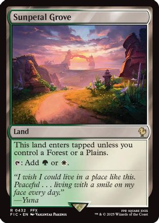 Sunpetal Grove (FIC-432) [Commander: FINAL FANTASY]