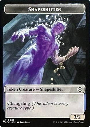 Shapeshifter // Cat Double-Sided Token (LIST-1 // 11) [Secret Lair Drop Series]