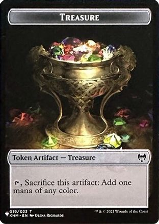 Treasure // Egg Double-Sided Token (LIST-19 // 8) [Secret Lair Drop Series]