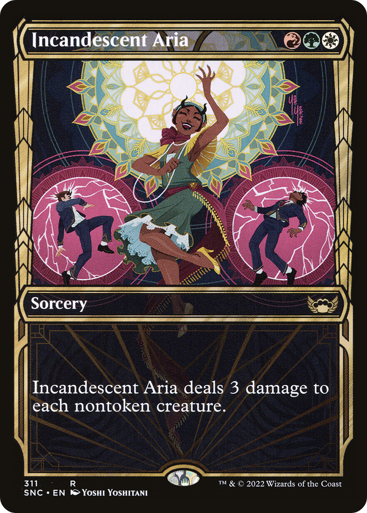 Incandescent Aria (Showcase) (SNC-311) [Streets of New Capenna] Foil