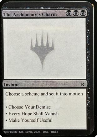The Archenemy's Charm [Un-Known Event Playtest Cards]
