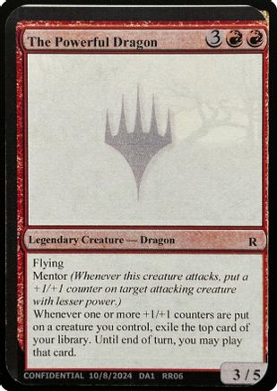 The Powerful Dragon [Un-Known Event Playtest Cards]