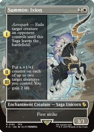 Summon: Ixion (Borderless) (FIC-195) [Commander: FINAL FANTASY]