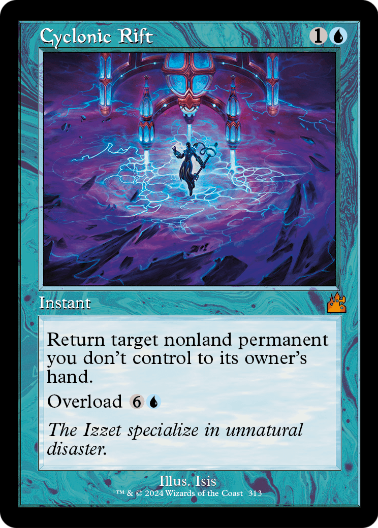 Cyclonic Rift (Retro Frame) (RVR-313) [Ravnica Remastered]
