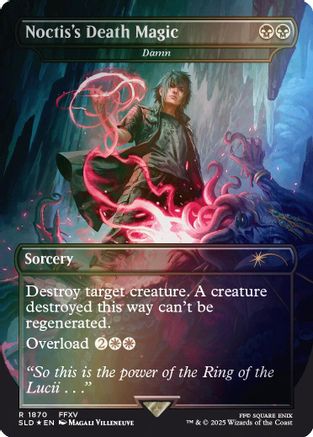 Noctis's Death Magic - Damn (Rainbow Foil) (SLD-1870) [Secret Lair Drop Series] Foil