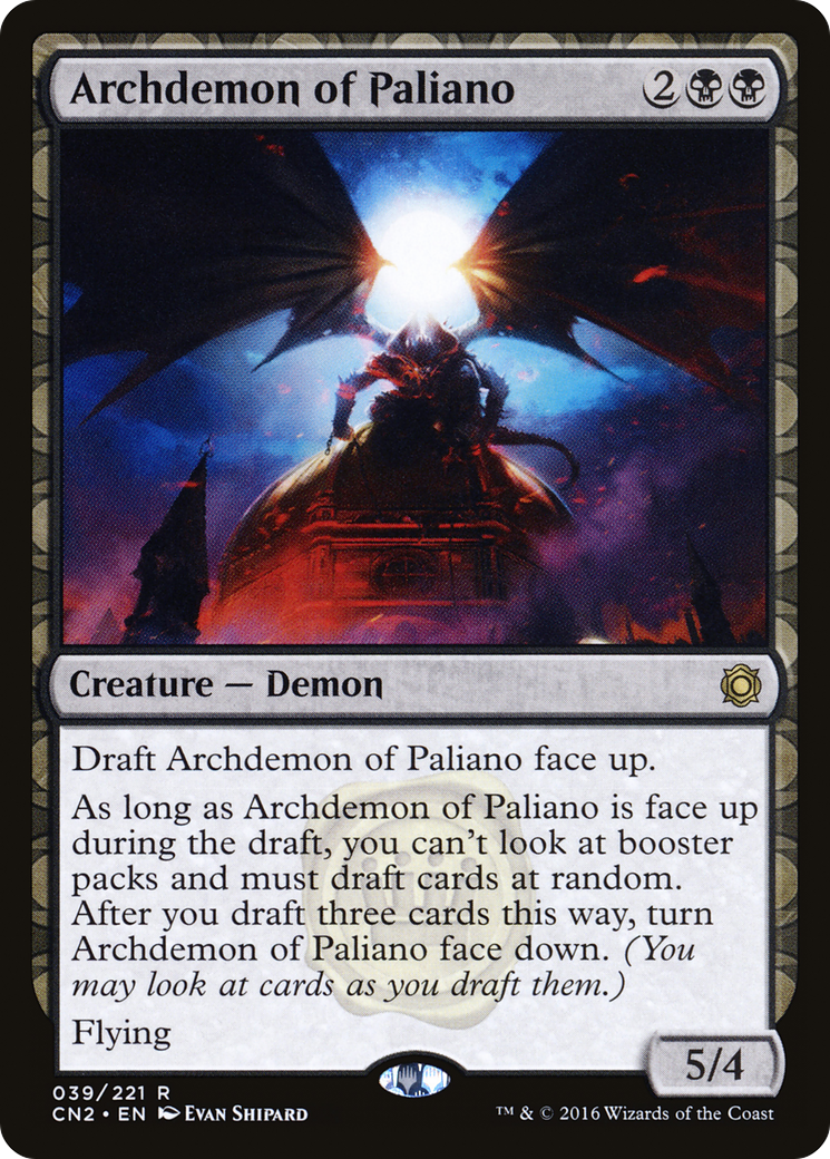 Archdemon of Paliano (CN2-039) [Conspiracy: Take the Crown] Foil