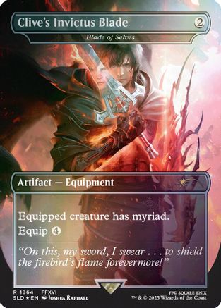 Clive's Invictus Blade - Blade of Selves (Rainbow Foil) (SLD-1864) [Secret Lair Drop Series] Foil