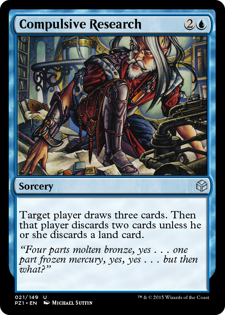 Compulsive Research (PZ1-021) [Legendary Cube Prize Pack] Foil