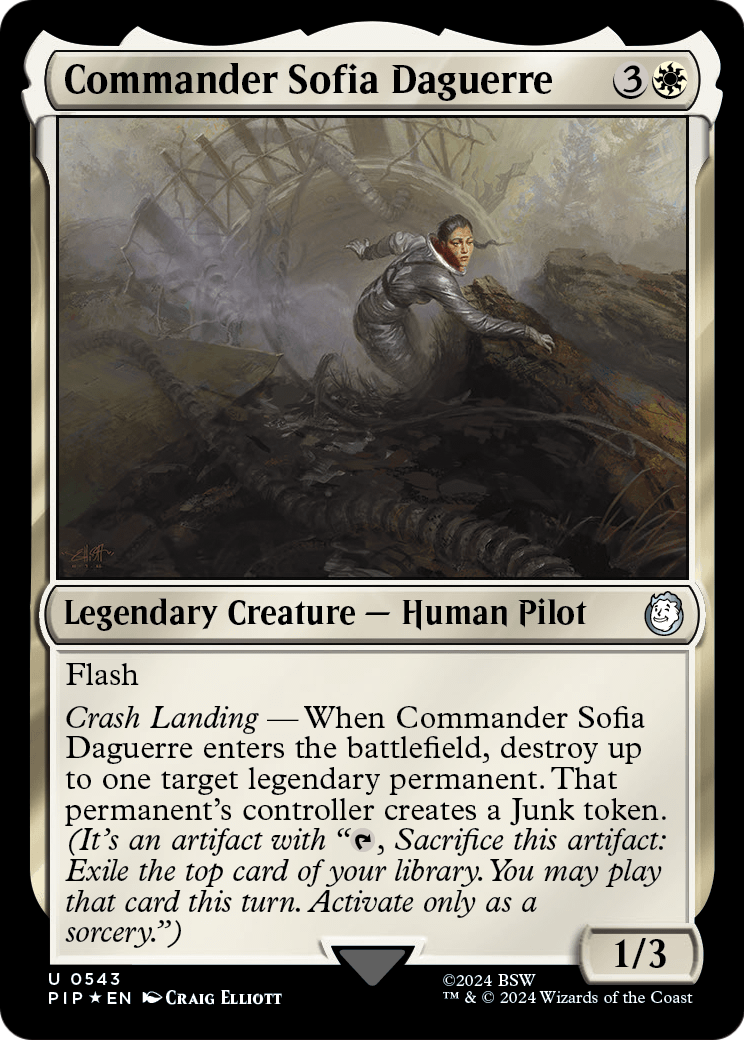 Commander Sofia Daguerre (Surge Foil) (PIP-543) [Fallout] Foil