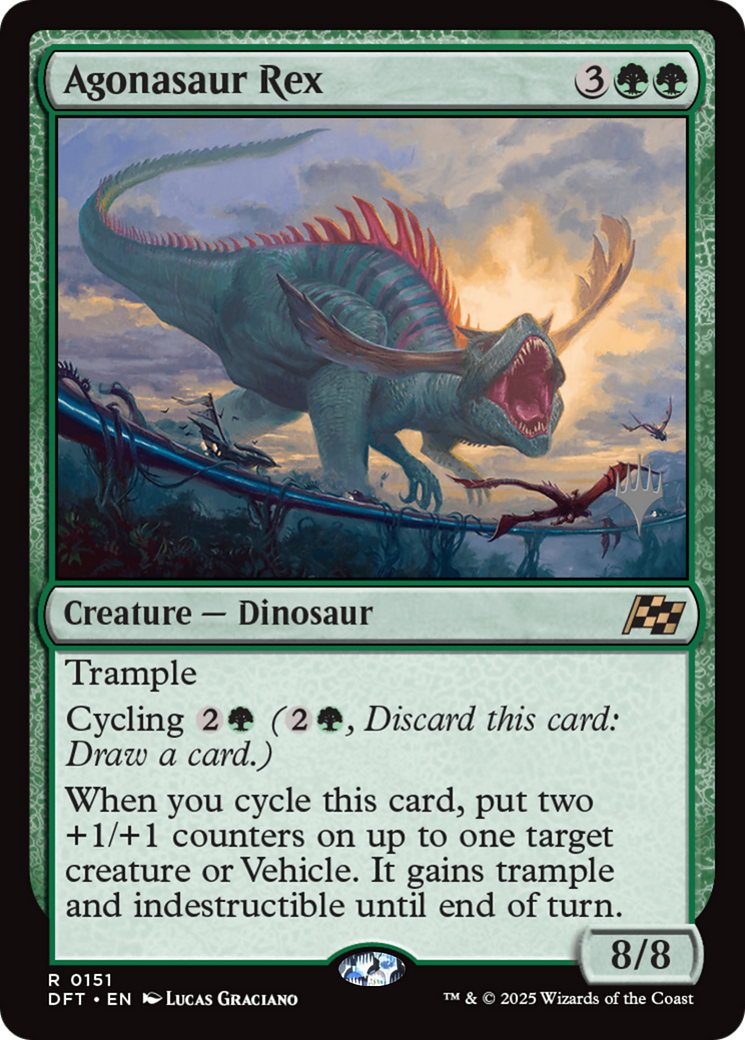 Agonasaur Rex (PPDFT-151) [Promo Pack: Aetherdrift] Foil