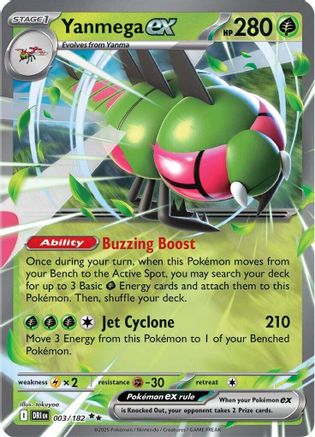 Yanmega ex (003/182) [SV10 Destined Rivals] Holofoil - Double Rare