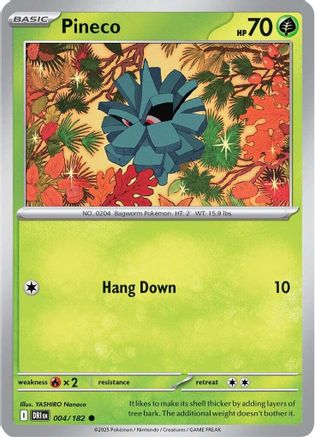 Pineco (004) [SV10 Destined Rivals] Reverse Holofoil - Common