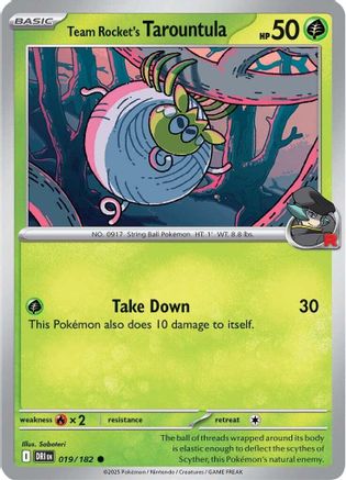 Team Rocket's Tarountula (019) [SV10 Destined Rivals] - Common