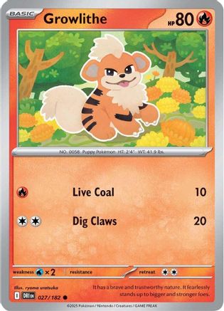 Growlithe (027) [SV10 Destined Rivals] - Common