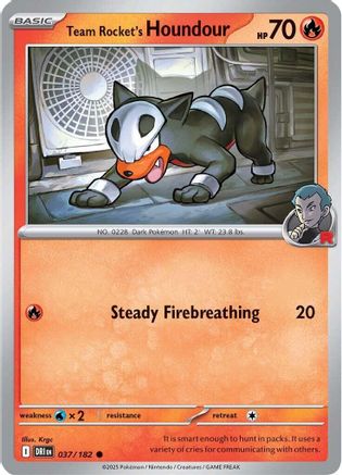 Team Rocket's Houndour (037) [SV10 Destined Rivals] - Common