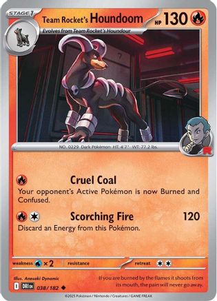 Team Rocket's Houndoom (038/182) [SV10 Destined Rivals] - Uncommon