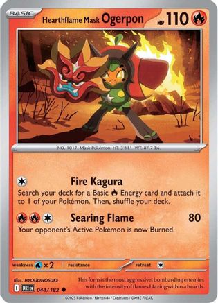 Hearthflame Mask Ogerpon (044) [SV10 Destined Rivals] - Uncommon