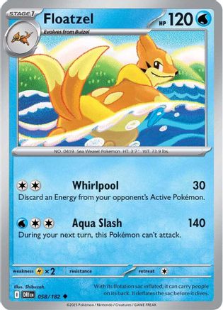 Floatzel (058) [SV10 Destined Rivals] - Uncommon