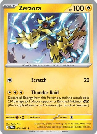 Zeraora (078) [SV10 Destined Rivals] Holofoil - Rare