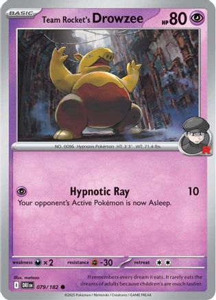 Team Rocket's Drowzee (079) [SV10 Destined Rivals] - Common