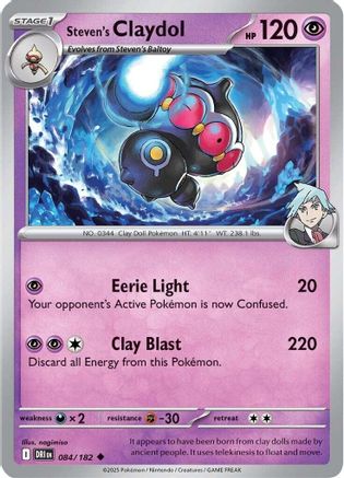 Steven's Claydol (084) [SV10 Destined Rivals] Reverse Holofoil - Uncommon