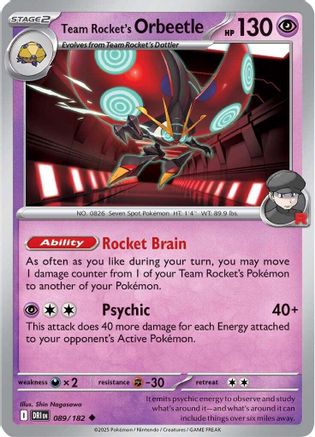 Team Rocket's Orbeetle (089/182) [SV10 Destined Rivals] - Uncommon
