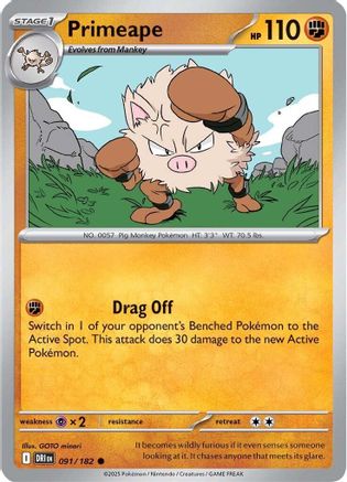 Primeape (091) [SV10 Destined Rivals] - Common