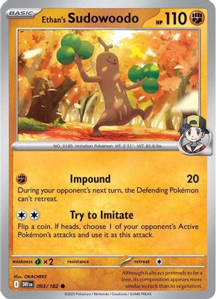 Ethan's Sudowoodo (093) [SV10 Destined Rivals] - Common