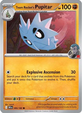 Team Rocket's Pupitar (095) [SV10 Destined Rivals] - Common