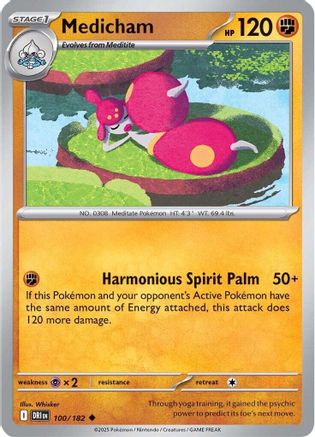Medicham (100) [SV10 Destined Rivals] Reverse Holofoil - Uncommon